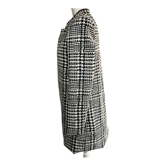 Carolina Belle Montreal Black White Houndstooth Jacket Blazer Women Size Med - Picture 2 of 11